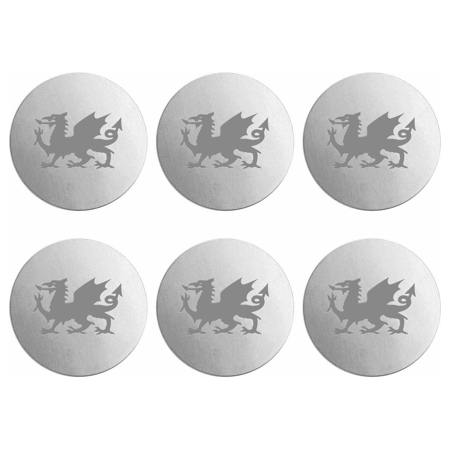 Wales Welsh Dragon Golf Ball Marker (Pack of 6) - Ashton and Finch