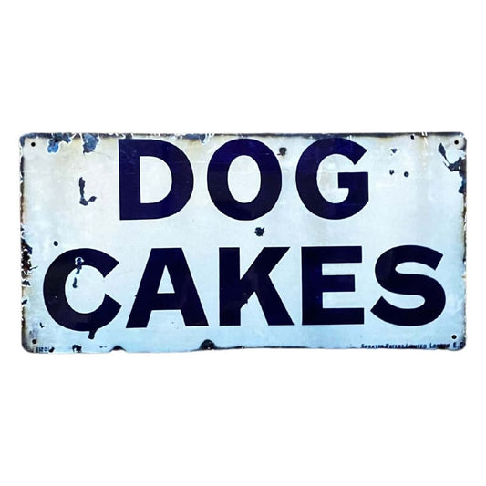 Metal Wall Sign - Dog Cakes Blue - Ashton and Finch