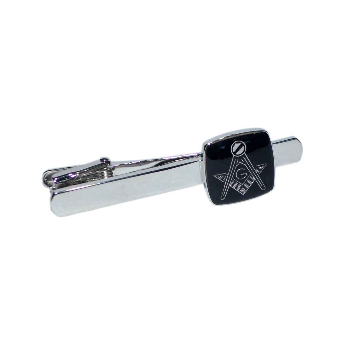 Masonic Black & Silver Tie Clip | Ashton and Finch