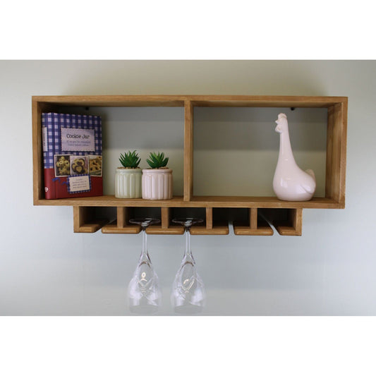 Kitchen Shelving Unit With Storage For Wine Glasses - Ashton and Finch