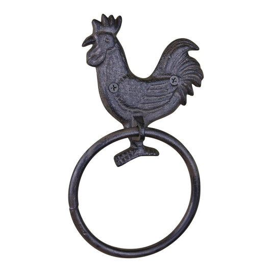 Cast Iron Rustic Towel Ring, Chicken - Ashton and Finch