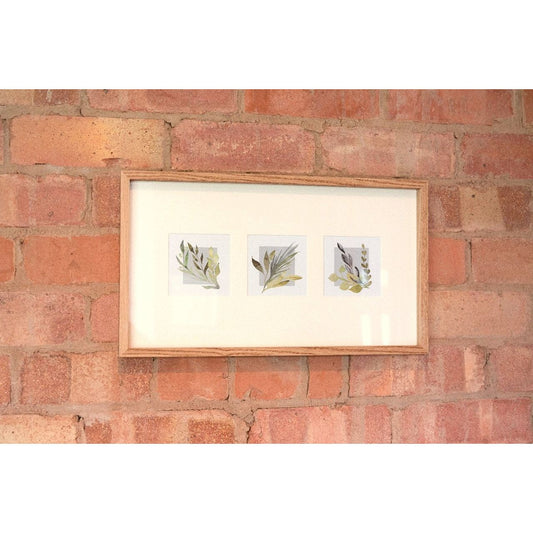 Triple Olive Art Wooden Frame - Ashton and Finch
