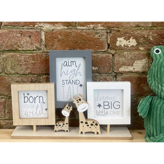 Triple Photo Frame On Wooden Stand - Ashton and Finch