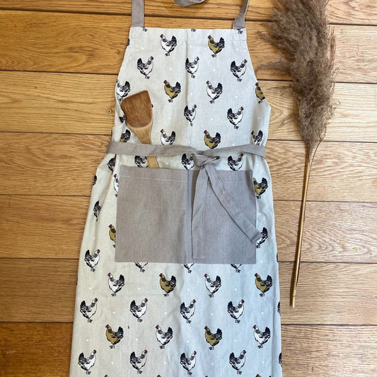Apron With A Chicken Print Design - Ashton and Finch