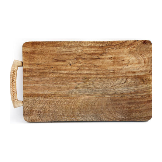 Chopping Board with Rattan Handle - Ashton and Finch