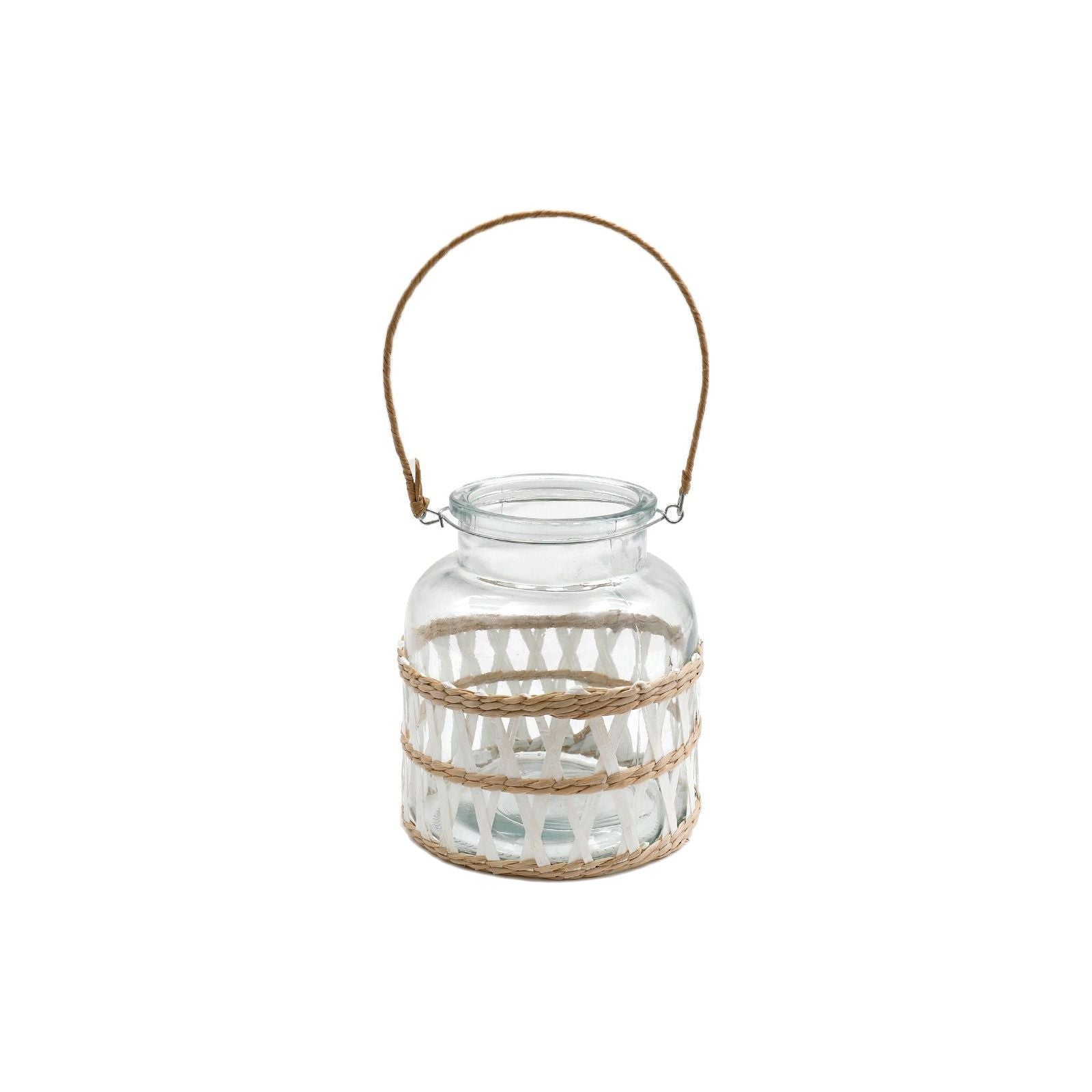 Candle Lantern with Weave - Ashton and Finch