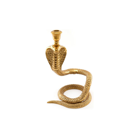 Large Gold Snake Candle Holder - Ashton and Finch