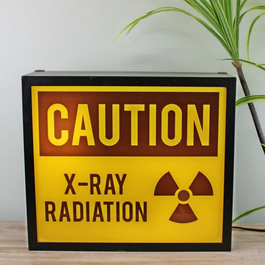 Decorative Lightbox, Caution X-Ray Radiation - Ashton and Finch