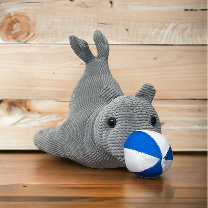 Seal With Blue & White Ball Door Stop - Ashton and Finch