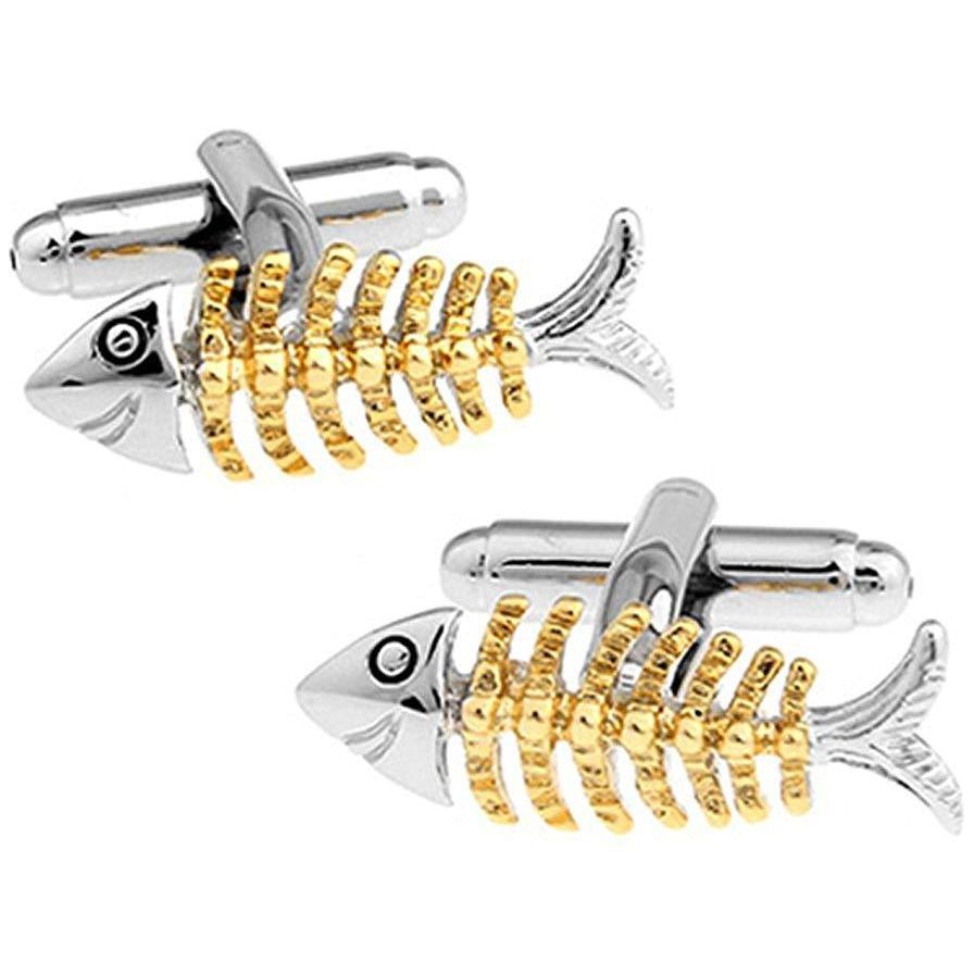 Skeleton Fish Bone Cufflinks | Ashton and Finch