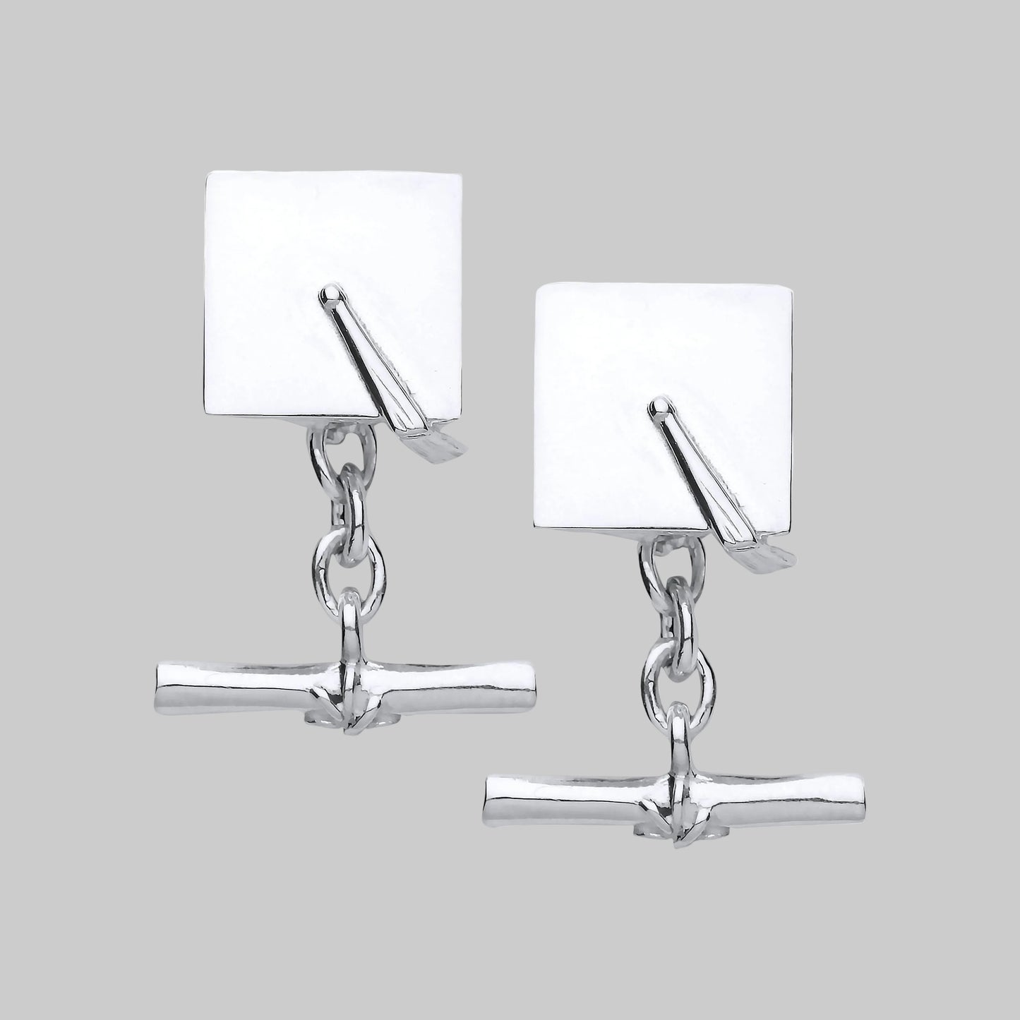 Sterling Silver Mortar Board Graduation Cufflinks | Ashton and Finch