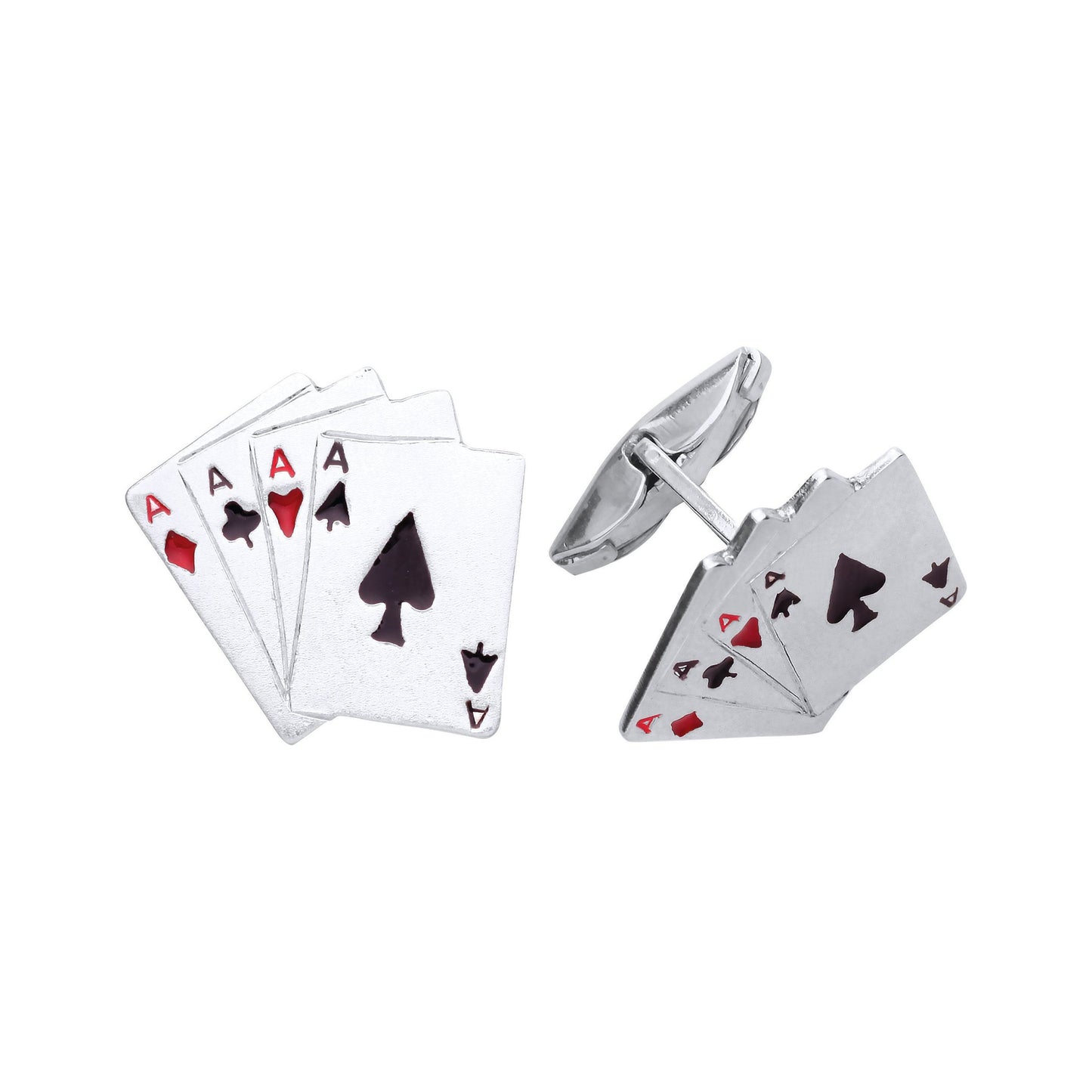 Sterling Silver Playing Card Cufflinks | Ashton and Finch