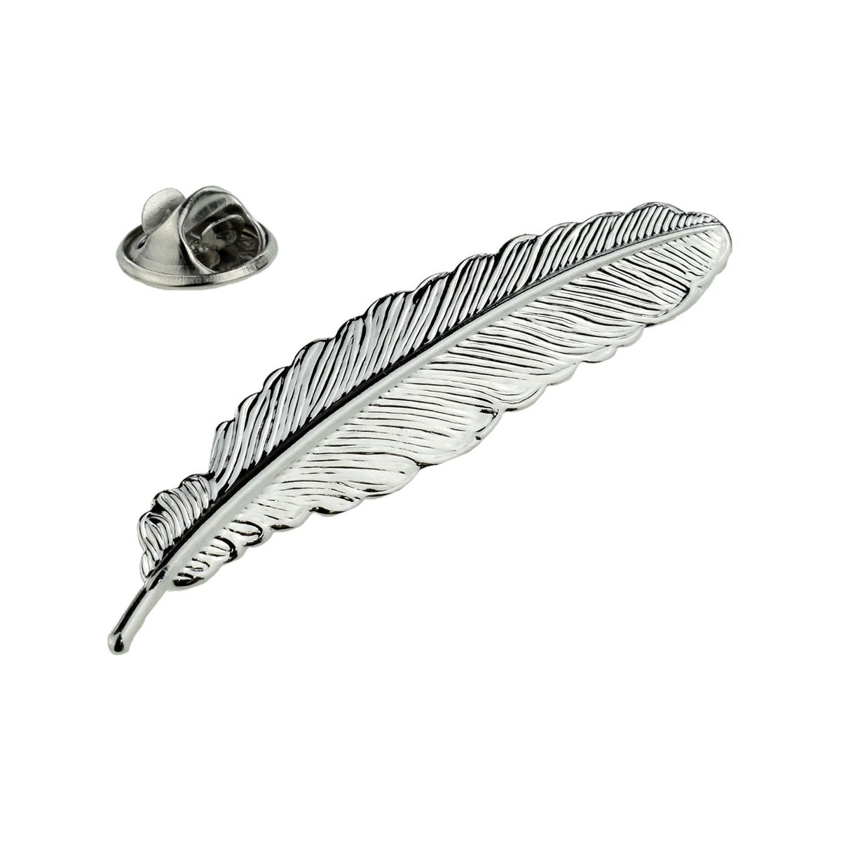 Quill Feather Design Lapel Pin Badge - Ashton and Finch