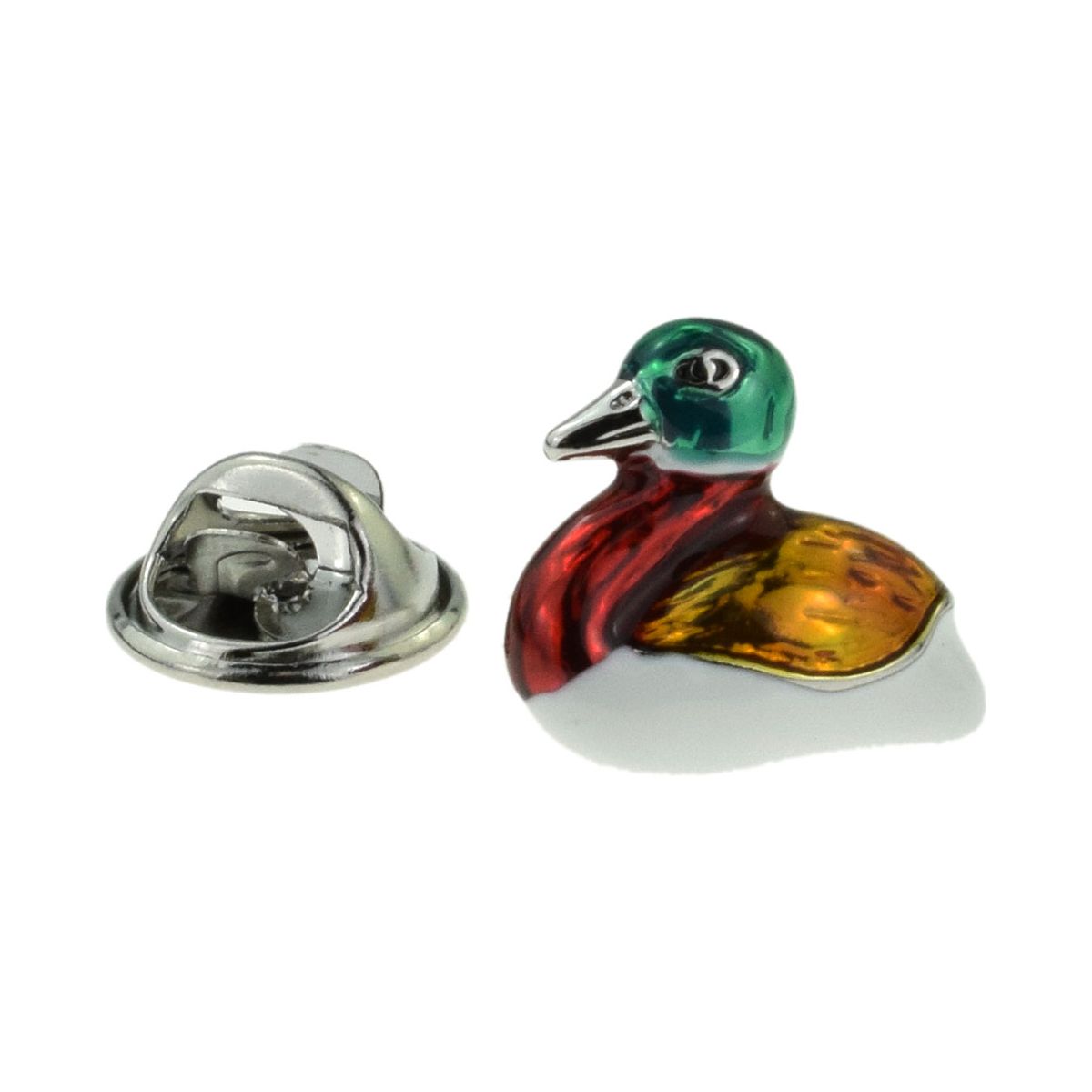 Multicoloured Duck Lapel Pin Badge - Ashton and Finch