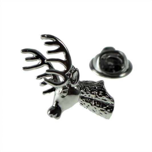 Stags Head Lapel Pin Badge - Ashton and Finch