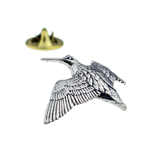 Woodcock Bird English Pewter Lapel Pin Badge - Ashton and Finch