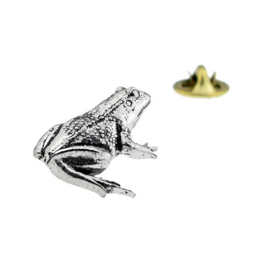 Frog (toad) Pewter Lapel Pin Badge - Ashton and Finch