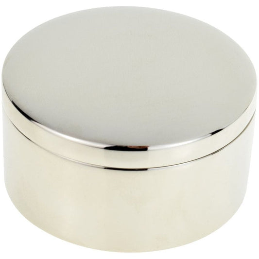 Round Silver Trinket Box Engraved and Personalised - Ashton and Finch