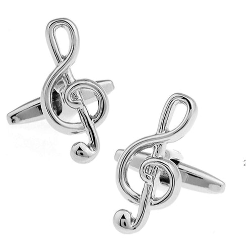 Treble Clef Musical Note Cufflinks