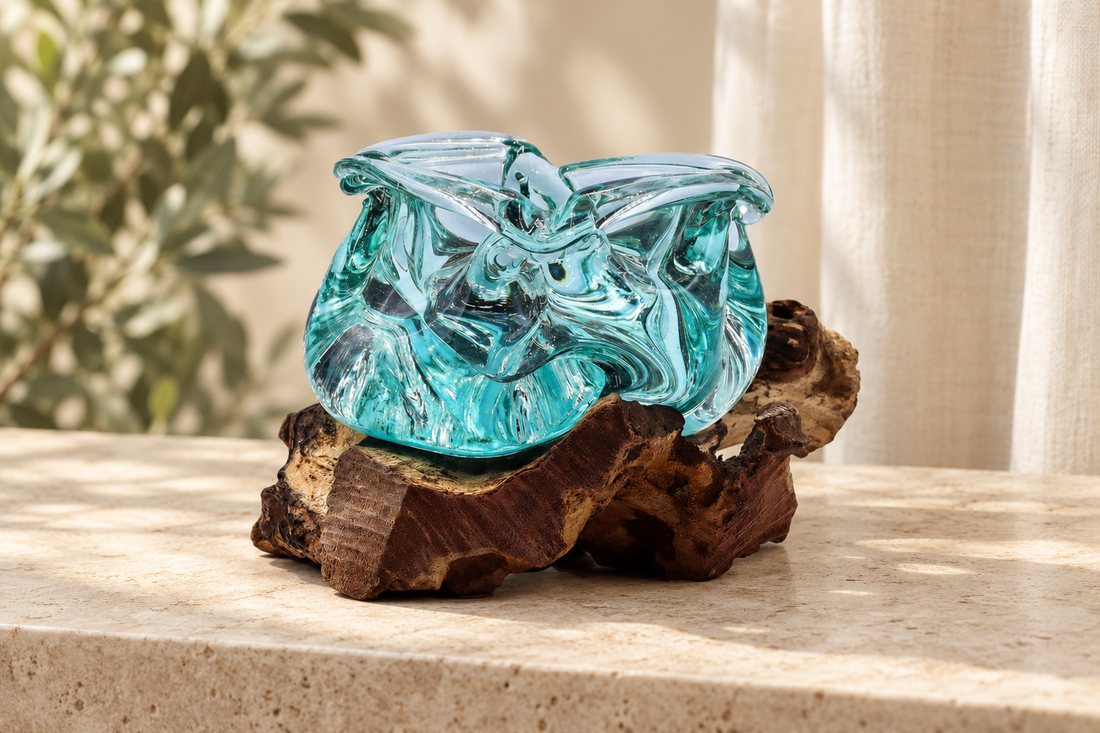 ashtray on a muted product photography background