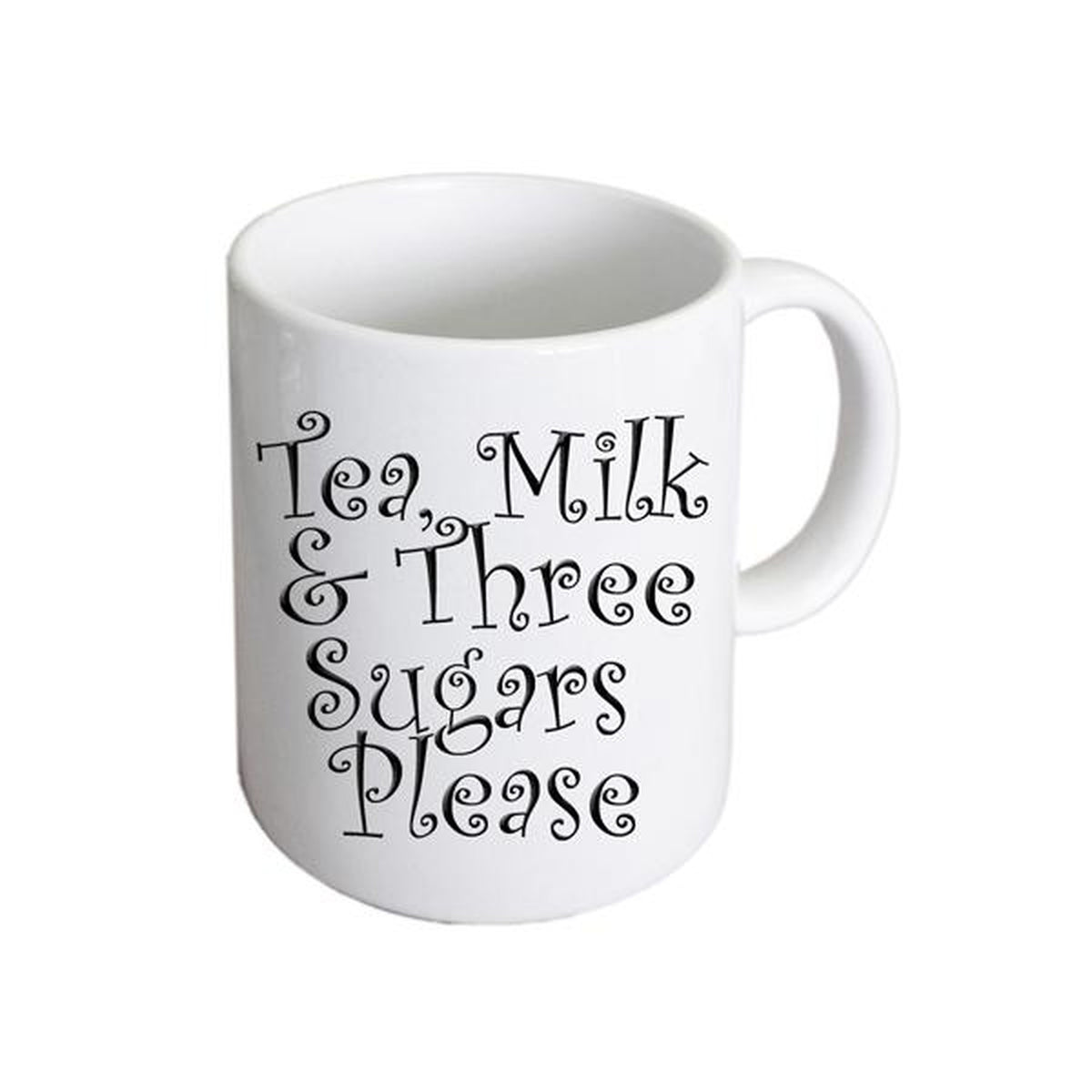 Tea Mug – Milk Three Sugars Coffee Cup | Ashton and Finch