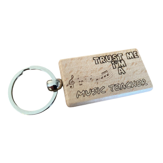 Trust Me, I'm a Music Teacher Keyring Gift  | Ashton and Finch