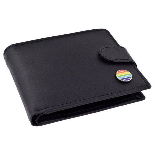 Gay Rainbow Design Leather Wallet  | Ashton and Finch