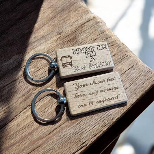 Personalised Bus Driver Keyring Gift  | Ashton and Finch