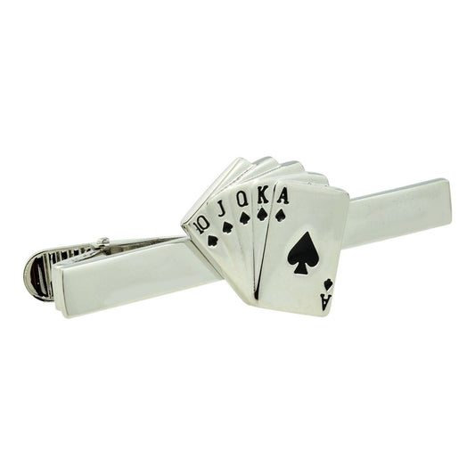Royal Flush Cards Tie Clip  | Ashton and Finch