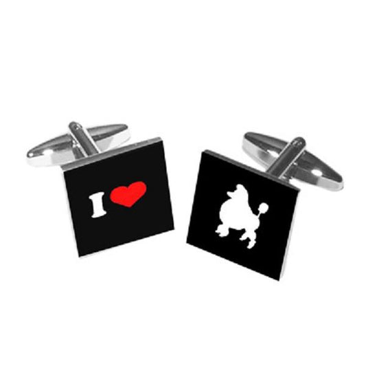 I Love Poodles Cufflinks | Ashton and Finch