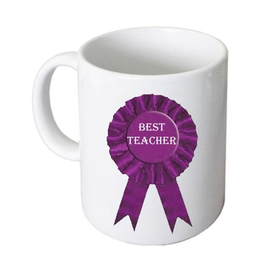 Teacher Mug – Best Teacher Rosette Coffee Cup | Ashton and Finch