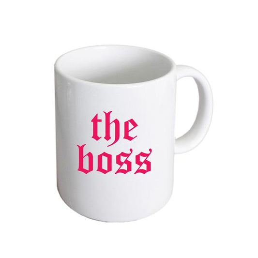 Boss Mug – Gothic Script Women’s Coffee Cup | Ashton and Finch