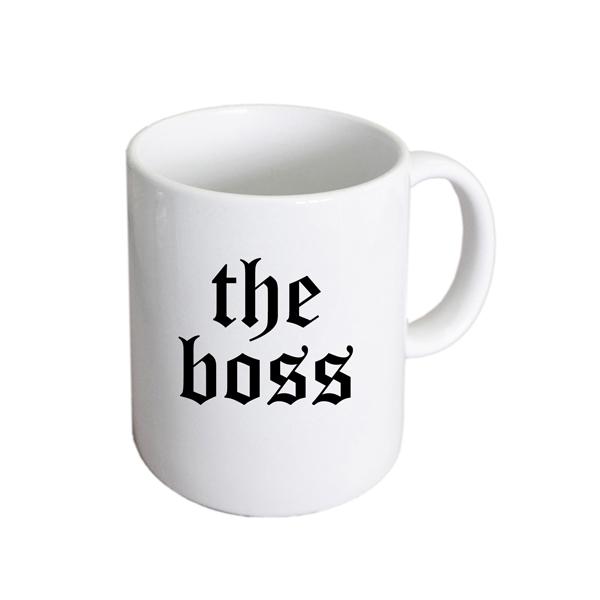 Boss Mug – Gothic Script Men’s Coffee Cup | Ashton and Finch