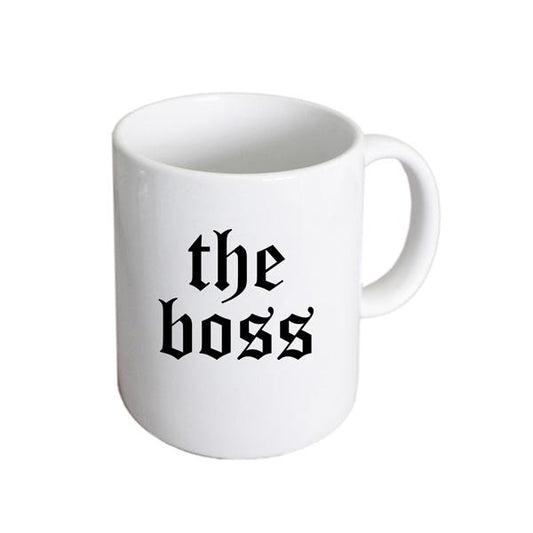Boss Mug – Gothic Script Men’s Coffee Cup | Ashton and Finch