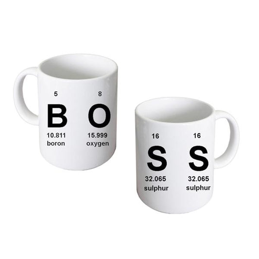 Boss Mug – Periodic Elements Table Coffee Cup | Ashton and Finch