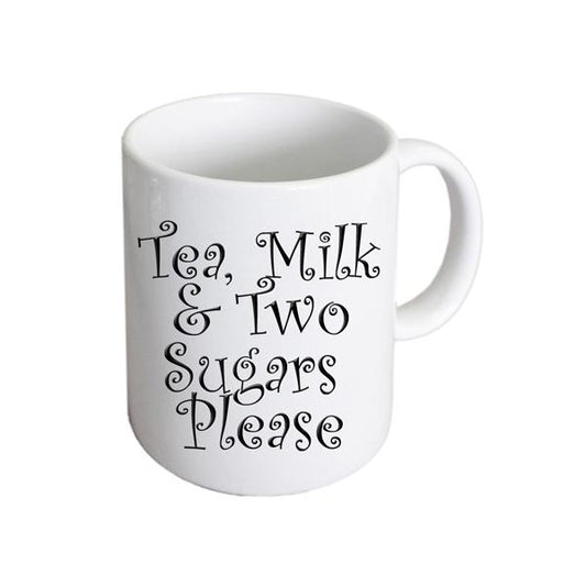 Tea Mug – Milk Two Sugars Coffee Cup | Ashton and Finch