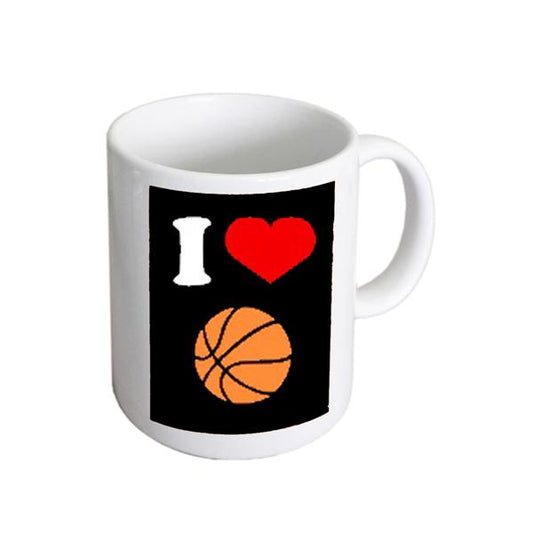 Basketball Mug – I Love Basketball Novelty Cup | Ashton and Finch