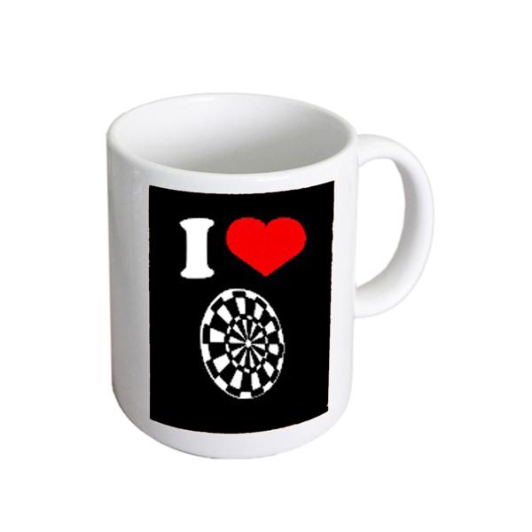 Darts Mug – I Love Darts Novelty Cup | Ashton and Finch