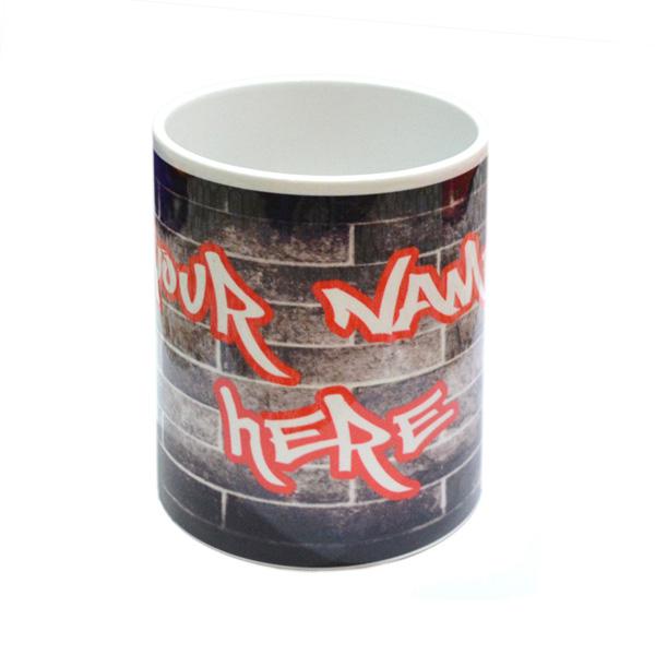 Personalised Mug – Custom Name Graffiti Design Cup | Ashton and Finch