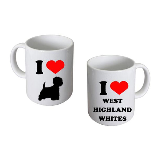 Westie Mug – I Love West Highland White Dogs Cup | Ashton and Finch
