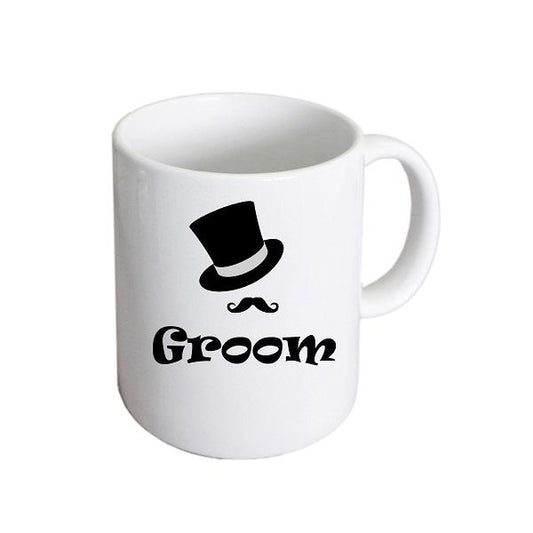 Wedding Mug – Groom Top Hat and Moustache Cup | Ashton and Finch