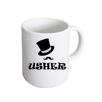 Wedding Mug – Usher Top Hat and Moustache Cup | Ashton and Finch