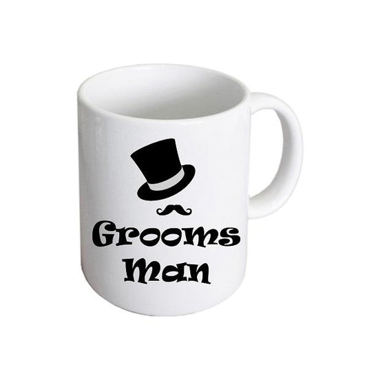 Wedding Mug – Groomsman Top Hat and Moustache Cup | Ashton and Finch