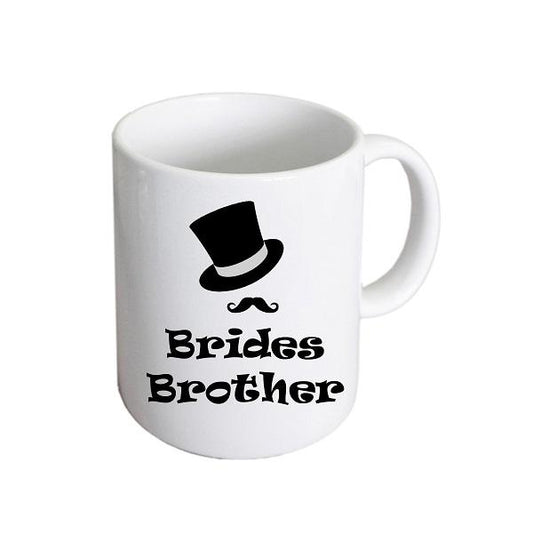 Wedding Mug – Bride’s Brother Top Hat and Moustache Cup | Ashton and Finch