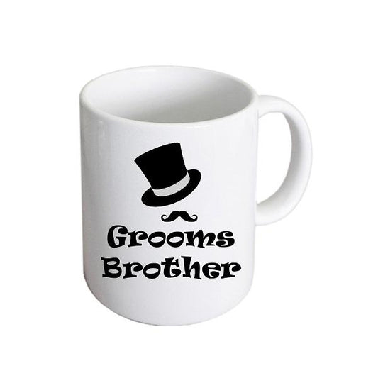 Wedding Mug – Groom’s Brother Top Hat and Moustache Cup | Ashton and Finch
