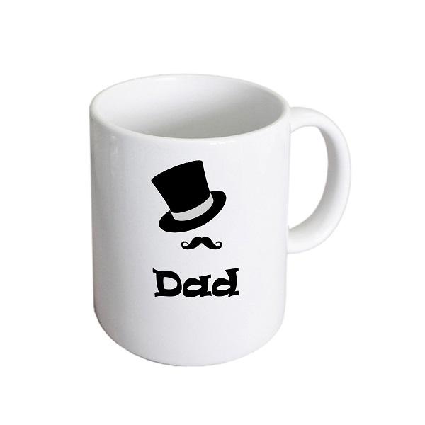 Wedding Mug – Dad Top Hat and Moustache Cup | Ashton and Finch