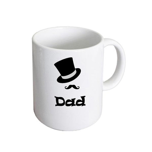 Wedding Mug – Dad Top Hat and Moustache Cup | Ashton and Finch