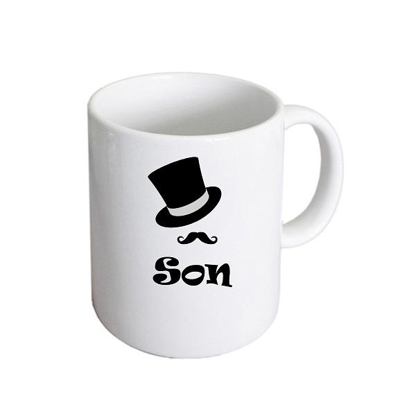 Wedding Mug – Son Top Hat and Moustache Cup | Ashton and Finch