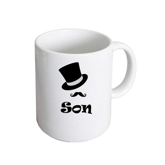 Wedding Mug – Son Top Hat and Moustache Cup | Ashton and Finch