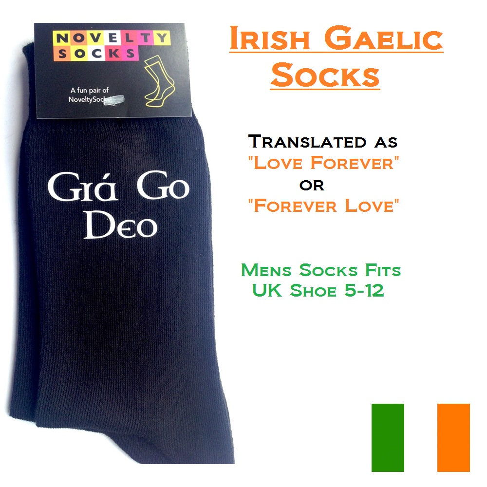 Irish Gaelic Forever Love Eire Socks| Ashton and Finch